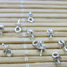 925 Sterling silver diy accessories for pendant pearl pendant buckle beaded accessories SEF005